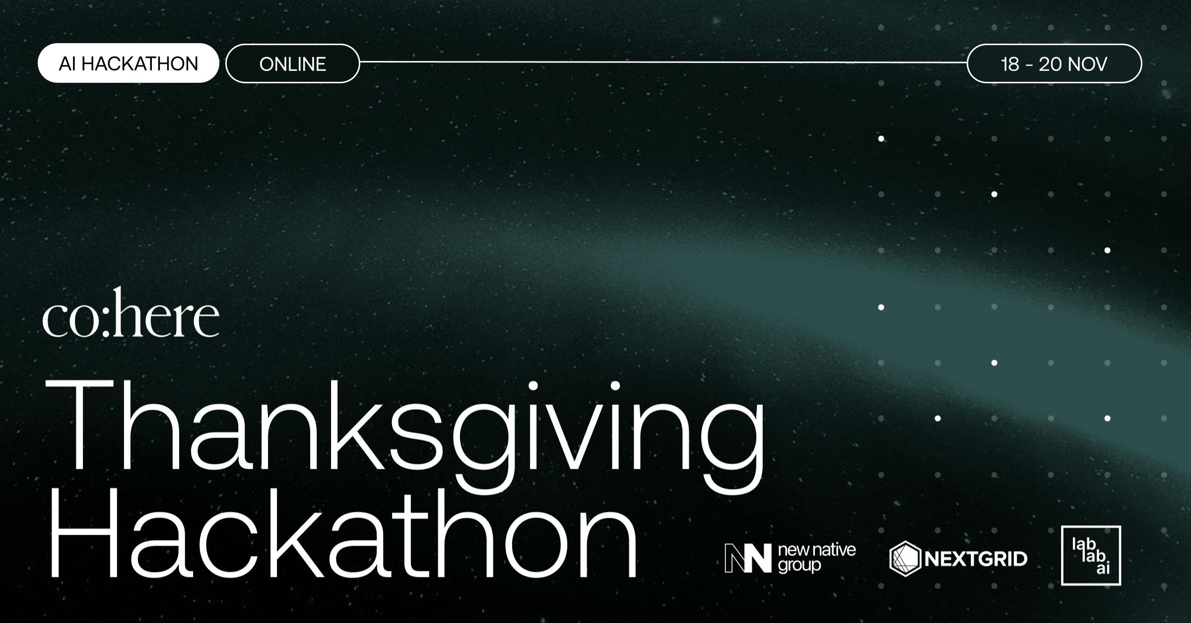 Cohere Thanksgiving Hackathon image